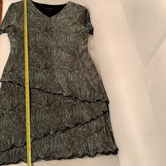 Connected Apparel Tiered Layered Dress Size 12 - Picture 6 of 12